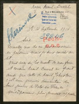 Expediente de Henri René Clarinval