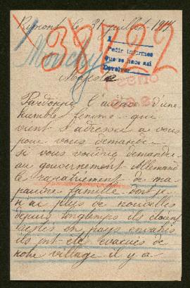 Expediente de la familia Monchy-Caron