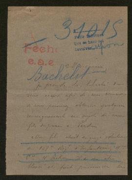 Expediente de Victorien Bachelit