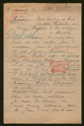 Expediente de la familia Dupire Dhainaut