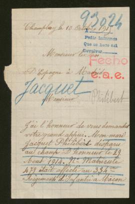 Expediente de Philibèrt Jacquet