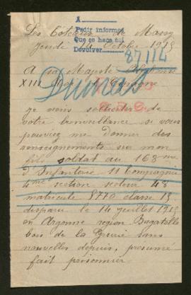 Expediente de Albert Henri Dumas