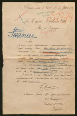 Expediente de madame Victor Saunier