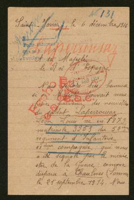 Expediente de Léon Louis Laperrousaz