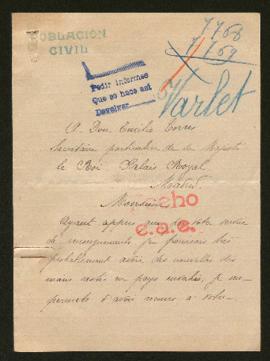 Expediente de la familia Varlet Lefèvre y madame Georges Varlet