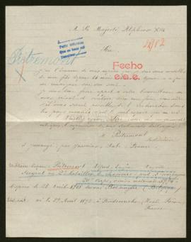 Expediente de Alfred-Eugène-Auguste Piétremont