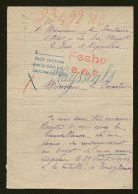 Expediente de Ferdinand Cayssals