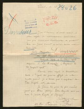 Expediente de Jules Auguste Dansseur