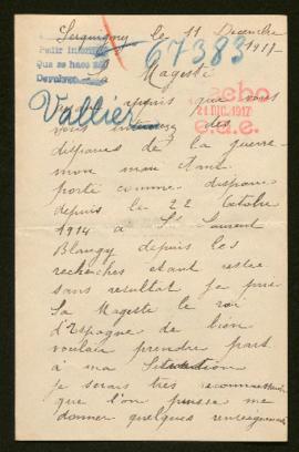 Expediente de François Maximin Vallier