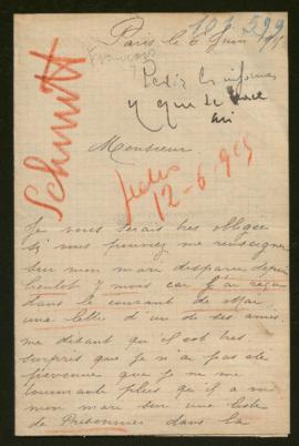 Expediente de François Joseph Schmitt