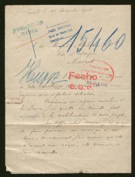 Expediente de madame veuve Huon