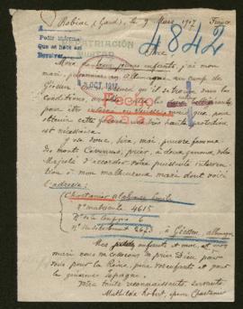 Expediente de Alphonse Émile Chastanier