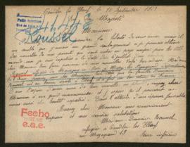 Expediente de madame Roussel Bisseux