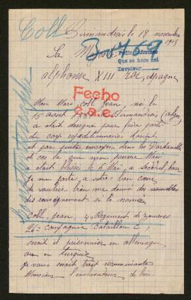 Expediente de Jean Coll