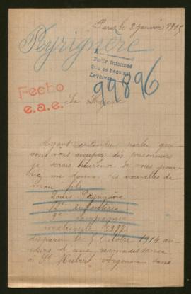 Expediente de Louis Peyriguère