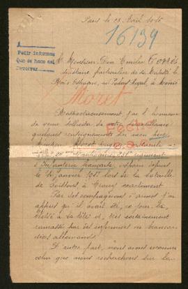 Expediente de Eugène Moret