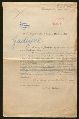 Expediente de Lucien Georges Gadeyne