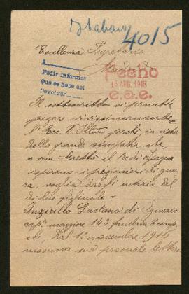 Expediente de Gaetano Inzirillo