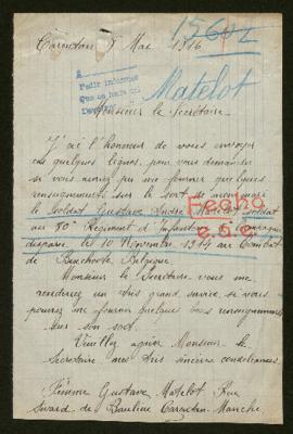 Expediente de Gustave André Matelot