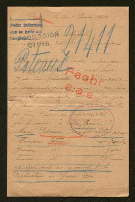 Expediente de la familia Poteaux Provoost