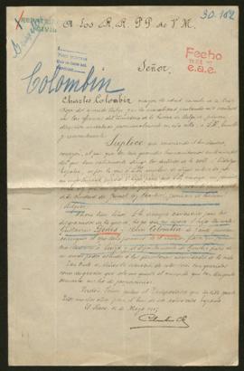 Expediente de la familia Pinchon Colombin Denis