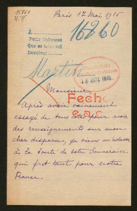 Expediente de Antoine Clément Martin