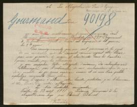 Expediente de Jean Baptiste Gourmaud