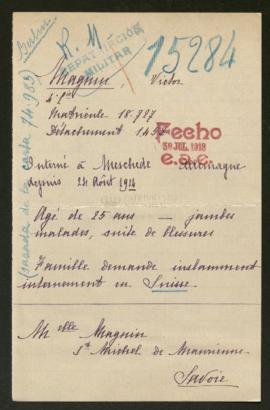 Expediente de Victor Magnin