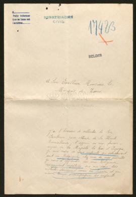 Expediente de Aline Cauderlier y sobrinos