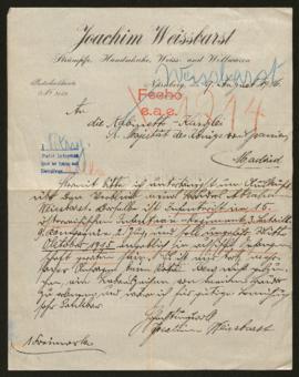 Expediente de Abraham Weissbarst