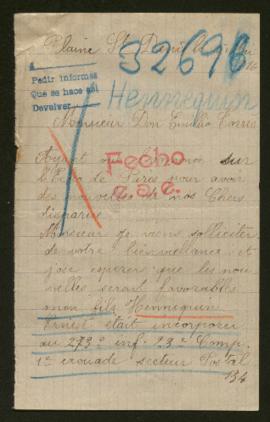 Expediente de Ernest Hennequin