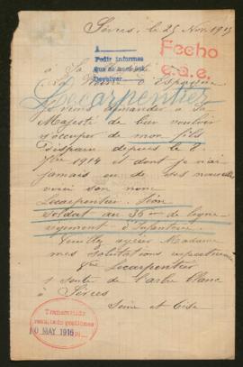 Expediente de Léon Lecarpentier