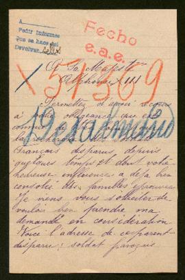 Expediente de Adrien Auguste Désalmand