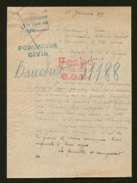 Expediente de la familia Bauchet Lejeune