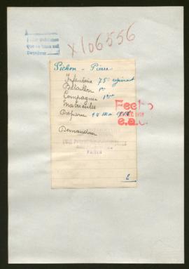 Expediente de Pierre Pichon