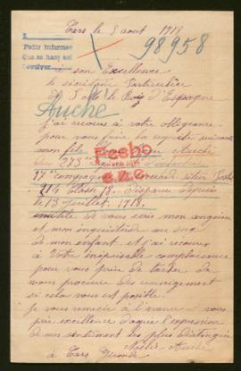 Expediente de Louis Roger Auché