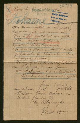 Expediente de la familia Dehaene Wattel