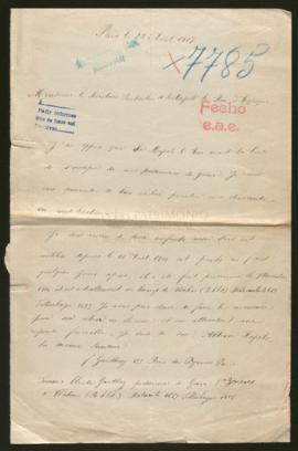 Expediente de François Claude Gauthrey