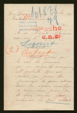 Expediente de Emmanuel Auguste Lecourt y Jules Robert