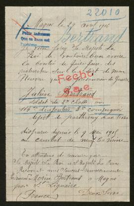 Expediente de Julien Bertrand