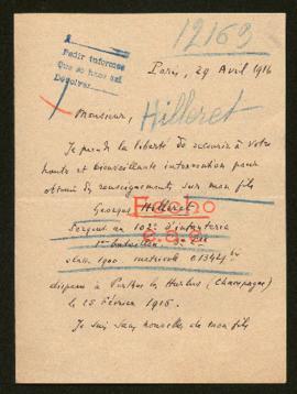 Expediente de Georges Hilleret