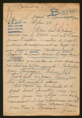 Expediente de Antoine Emile Biarnés