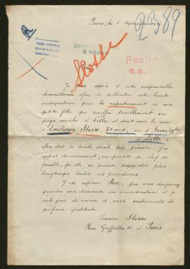 Expediente de Emilienne Slosse