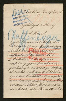 Expediente de Georg Pfaffenberger