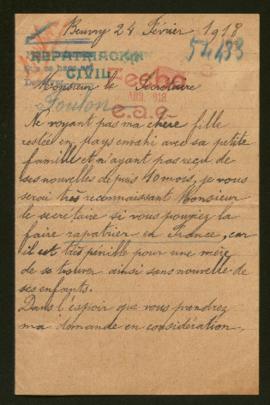 Expediente de la familia Foulon Monier