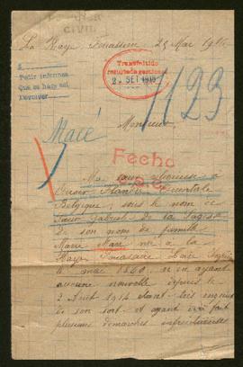 Expediente de Gabrielle de la Sagesse