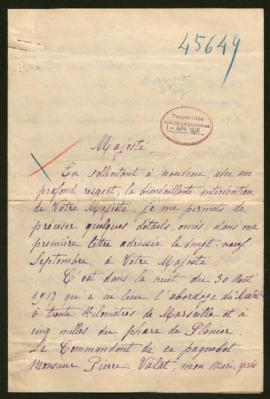 Expediente de Pierre Valat y otros viajeros al bordo del "Natal"