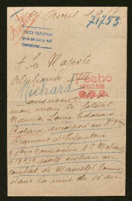 Expediente de Maurice Louis Edouard Richard