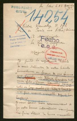 Expediente de las familias Dauschy Cousin y Chieux Cousin