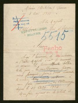 Expediente de Joseph Desbois